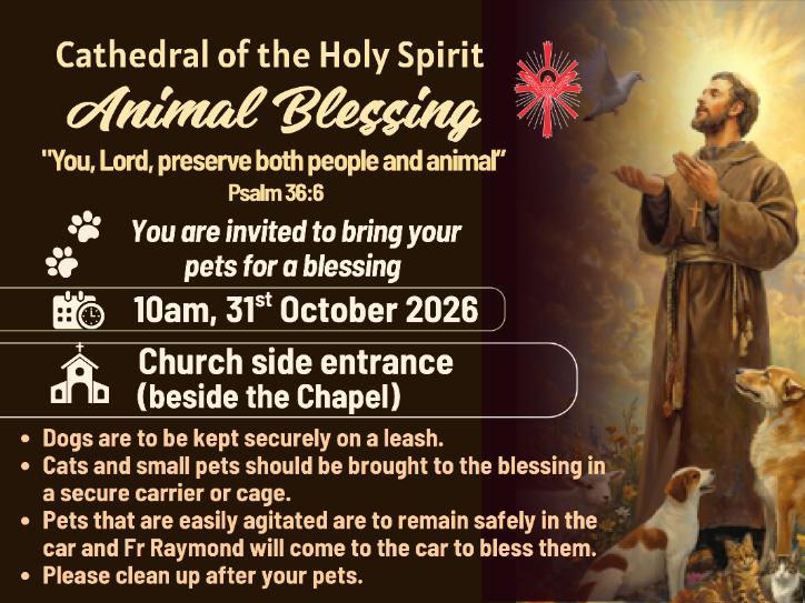 Animal Blessing — 10am, 31 October 2026